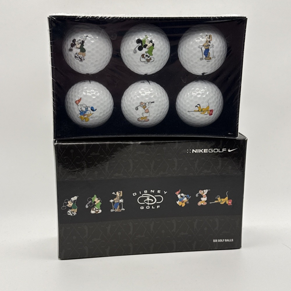 Disney Parks Mickey Mouse & Friends Golf Balls By Nike Golf New Sealed Set Of 6